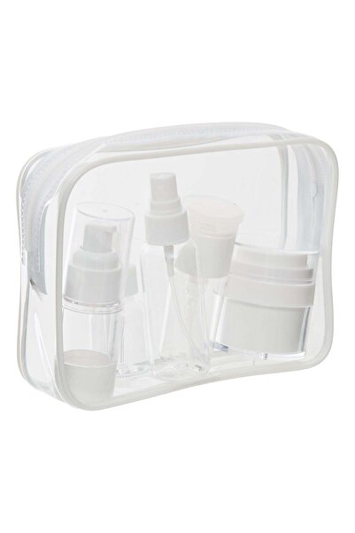 FİVE Set de accesorii de călătorie, 18x5x13 cm, Transparent