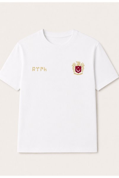 Huw Tricou negru pentru copii și adulți, cu imprimeu în limba turcă Bozkurt G...