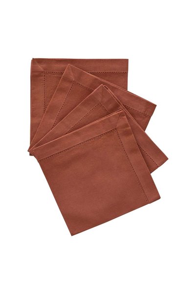 Atmosphera Set de 4 servetele de masa "Jane" - Teracota, 170 g/m2, 40x40 cm