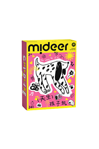 Mideer ملصقات الوشم الفاخرة المرحة - باللون الوردي