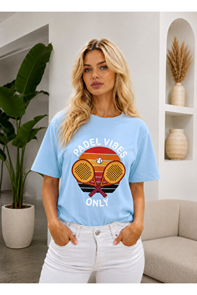 VODEXA Unisex Oversize Tennis Printed T-Shirt 100% Cotton Tennis Themed Comfo...