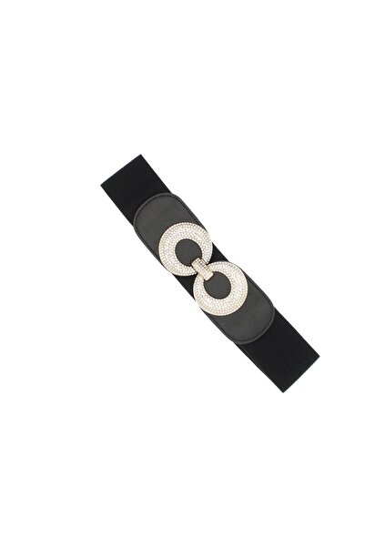 ButicCochet Curea lată tip brâu pentru femei, din material elastic, Buticcoch...