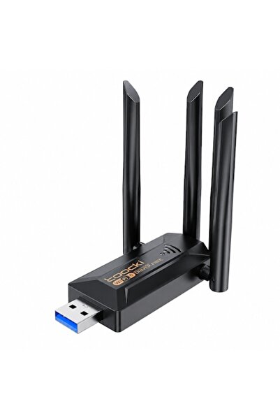 Toocki Adaptor wireless USB AX900, Wi-Fi 6, 900 Mbps, Dual Band 2.4GHz/5GHz, ...