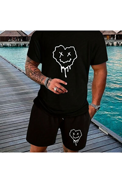 bellanova Unisex Printed T-Shirt and Shorts Set