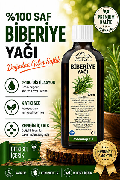 sarıbelen Biberiye Yağı 100 ml | %100 Saf