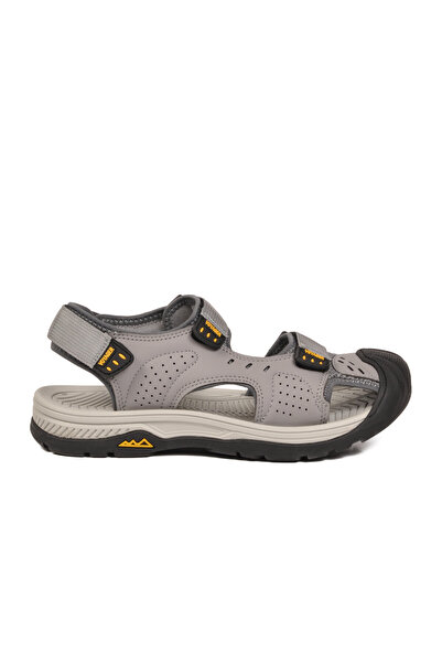 Voyager Men's Gray Closed Toe Velcro Daily Walking Outdoor Sandals E337 m