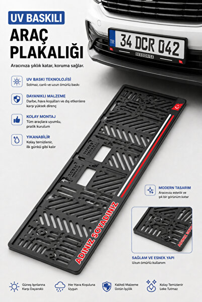 acargrafik Kişiye Özel Baskılı Oto Plakalık (2 Adet)