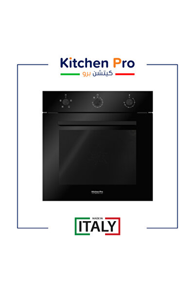Dec Kitchenpro فرن Kitchen Pro بلت إن كهرباء 60 سم أسود، سعة 66 لتر، 4 وظائف،...