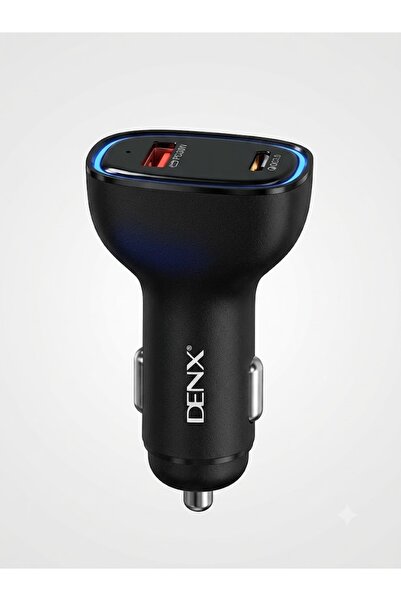 Generic Brand شاحن سيارة مزدوج سريع بقوة 48 واط - منفذ USB-C بقدرة 30 واط ومنفذ USB-A بتقنية QC 3.0 مع شاشة LED رقمية