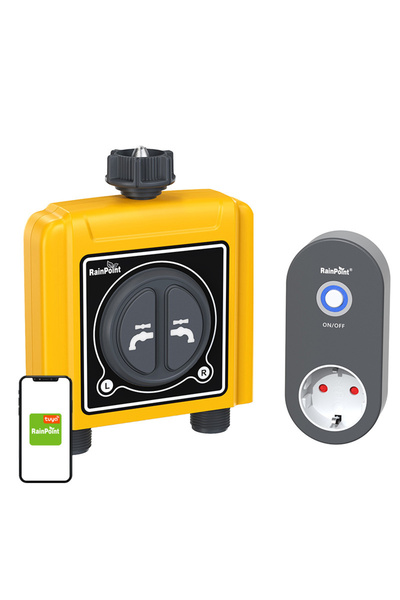 RAINPOINT Controler electronic de irigații pentru grădină cu 2 zone