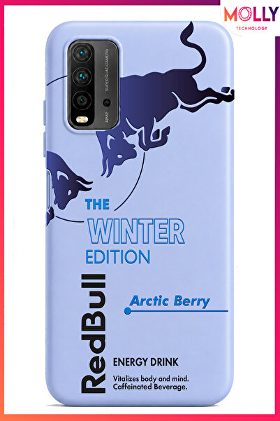 Molly REDMİ 9T İçin Bebe Mavisi The Winter Edition Desenli İçi Kadife Silikon...