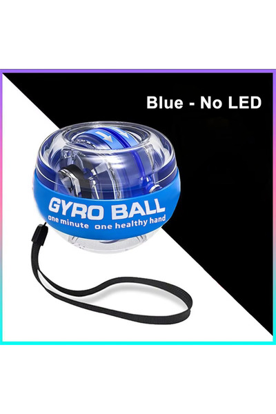 Choice8 Blue without LED Wrist Force Ball/Box Alloy Steel Massage Fitness Bea...