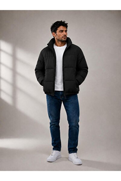 wesley wear New Season Erke Pocket Detail Inflatable Coat Jacket