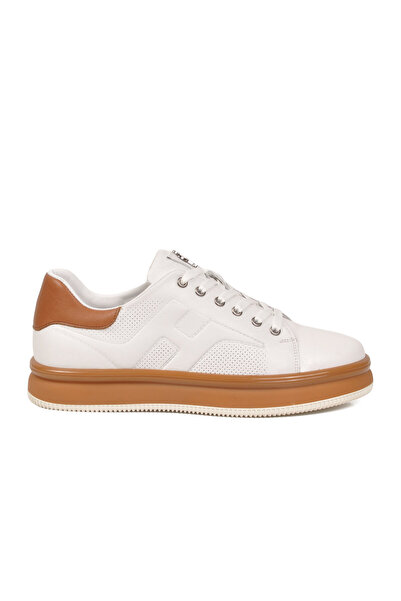 Voyager حذاء كاجوال فاخر من White-Taba Memory Sole مصنوع من الجلد الطبيعي للر...
