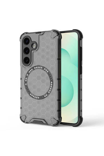 Techsuit Case for Samsung Galaxy S25 Plus, HoneyComb Shield MagSafe, white - ...