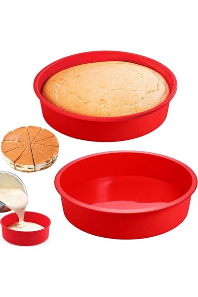 STARSTAR Silicone Cake Pan 20 cm 2-Piece - Round Baking Pan for Layered Cakes...