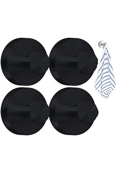 STARSTAR 4-Pack No-Drill Suction Cup Shower Hooks, Detachable Metal Towel & W...