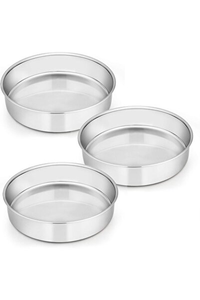 STARSTAR 8-inch cake mold three-piece set, stainless steel round multi-tiered...