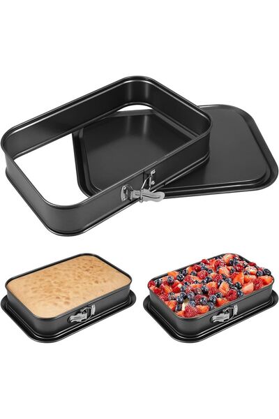 STARSTAR Rectangular springform bread pan with base, dimensions 28x14.2x6.5 c...