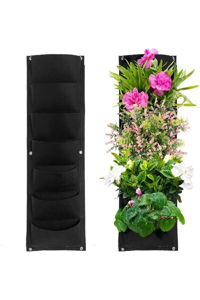 Morvena Picks Saci de jardiniere suspendate cu 7 buzunare, jardiniere mari de...