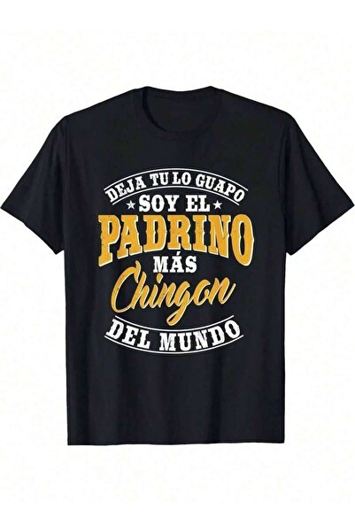 NOURAM تي شيرت Ultimate Dad: Soy El Padrino Mas Chingon Del Mundo أسود اللون ...