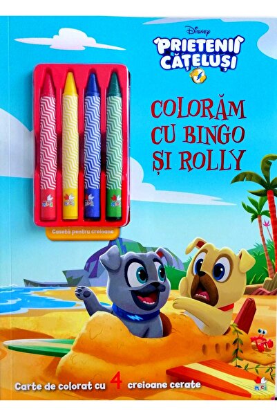 Litera Disney: Prietenii catelusi. Coloram cu Bingo si Rolly