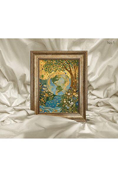 Vetro Design Art Nouveau - Tablou înrămat cu Pământul și Natură