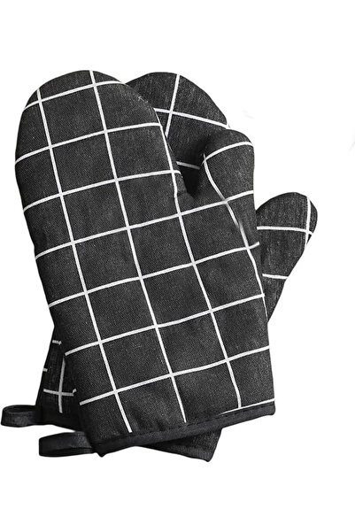 STARSTAR 1 pair heat-resistant oven mitts, cotton non-slip, kitchen heat-insu...