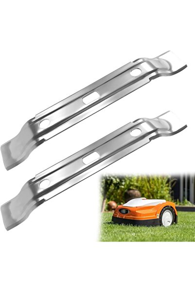 Morvena Picks Set de 2 lame pentru robot de tuns iarba Stihl, 20 cm
