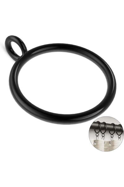STARSTAR 50 eyelet metal curtain rings, 1.5-inch inner diameter, for curtain ...