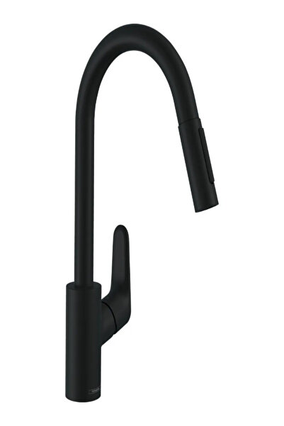 Hansgrohe Focus M41 Tek kollu eviye bataryası 240, çekilebilir el duşu, 2jet