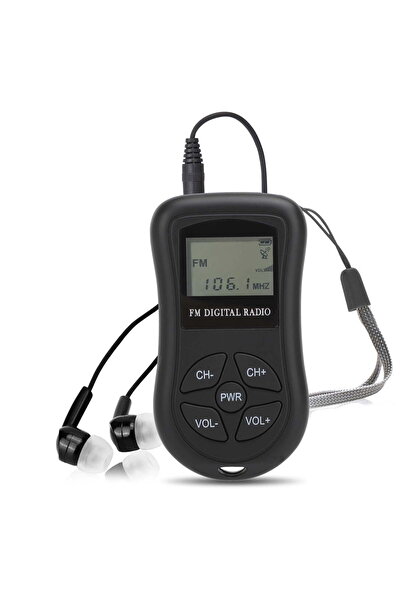 STARSTAR Portable FM personal radio, with headphones, pocket-sized radio, goo...
