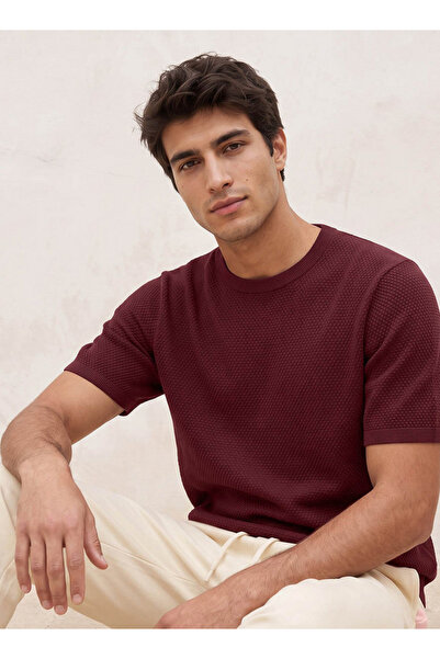 Iconic POPCORN CREW NECK FLAT TEE