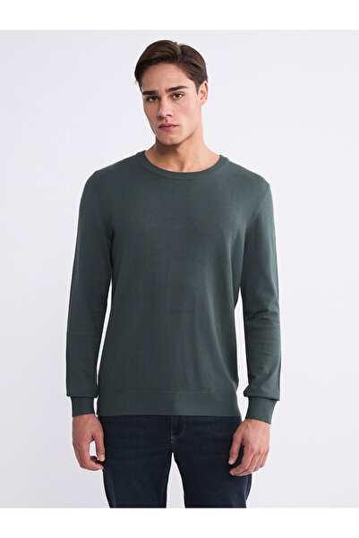 LC Waikiki Crew Neck Long Sleeve Men's Tricot Sweater