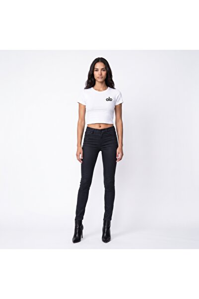 ZAVIXO Γυναικείο Αθλητικό Μπλουζάκι Crop Slim Fit – Βαμβακερό Premium Βασικό ...