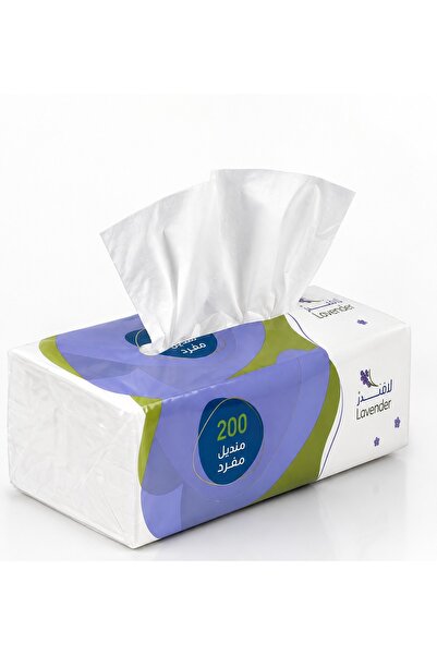 Generic Brand Lavender Facial Tissue Box, 200 Sheets, 2-Ply Soft Facial Tissu...