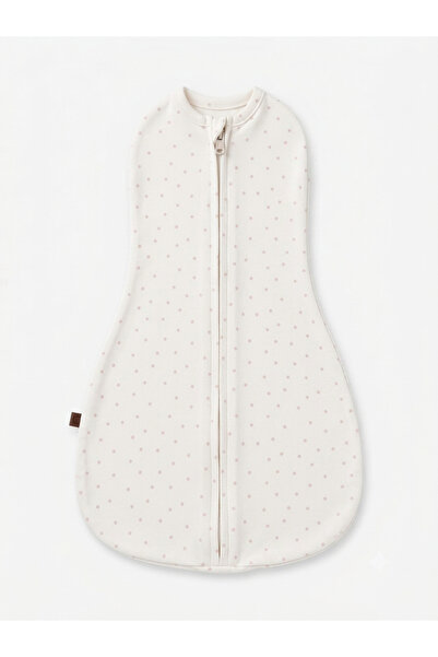 Kuarks 100% Organic Cotton Breathable Pink Polka Dot Baby Swaddle Sleeping Ba...