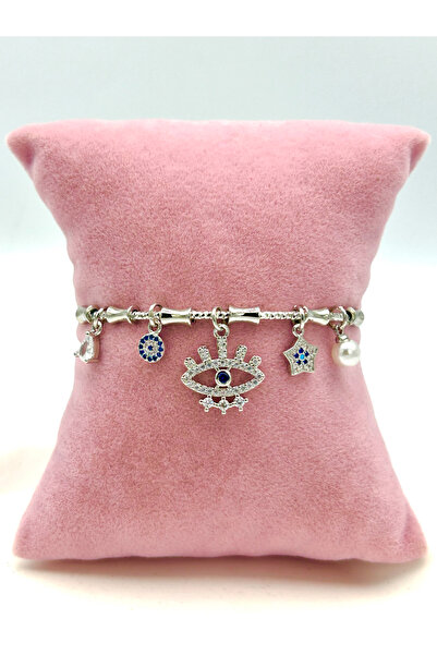 SEHERDEN Evil Eye and Eye Themed Women's Charm Bracelet - Adjustable