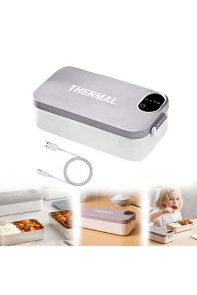 BlueFire Portable Rechargeable Heated Lunch Box with 304 Stainless Steel Cont...