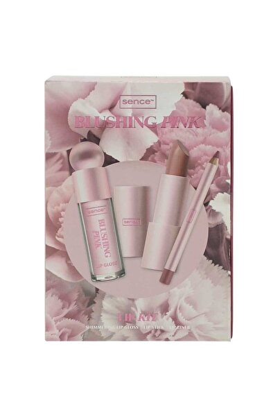 SENCE Lip Kit Gift Set – Lip Pencil 1.1 g, Lipstick 3.2 g and Lip Gloss 4 ml,...