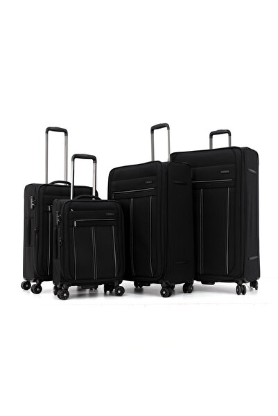Titan 4 Piece Soft-Sided Luggage Set | 20", 24", 28" & 32" Spinner Suitcases ...