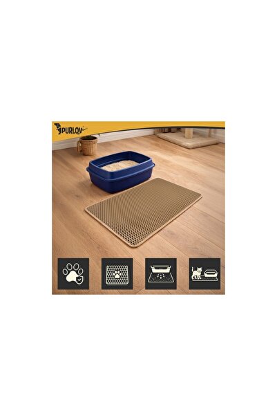 Purlov Covoraș pentru litieră 75 × 55 cm, bej