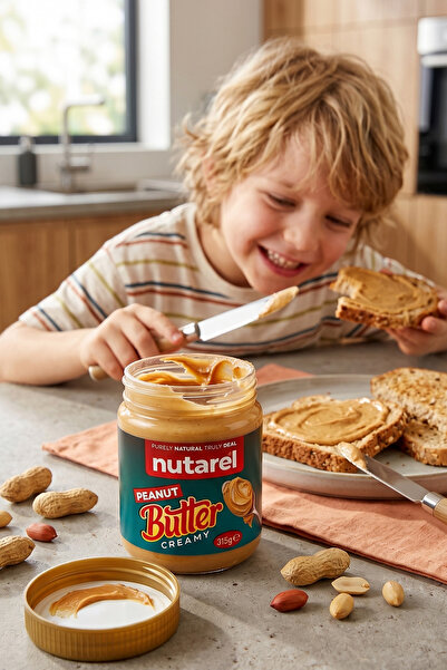 NUTAREL Fıstık Ezmesi Krema (Şekeri Hurmadan) 315 gr.