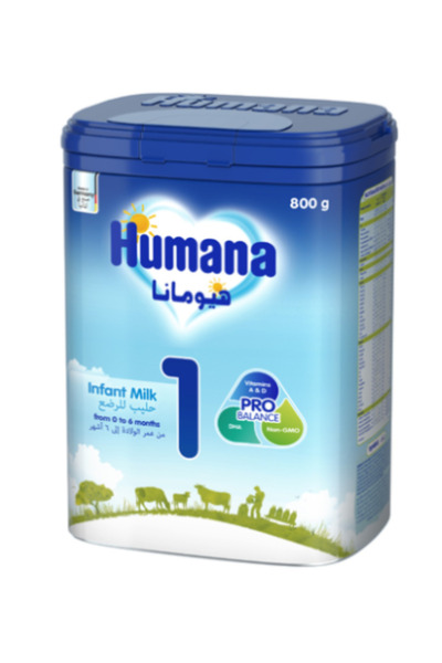 Humana ماي باك، حليب أطفال، المرحلة الأولى، 0-6 أشهر - 800 جرام