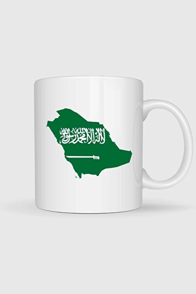 Bahriyeli Collection كوب مطبوع عليه علم وخرائط المملكة العربية السعودية