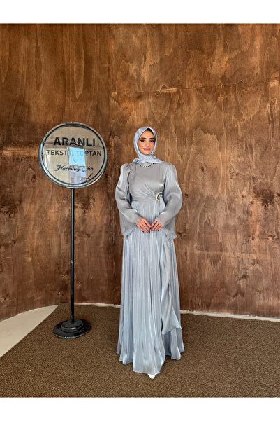 Aranlı tekstil Fairy Spanish Sleeves, Draped Bust, Waist Detail, Chiffon Hija...