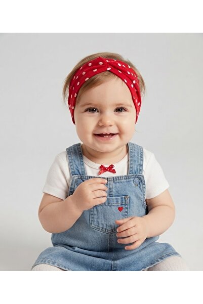 Babygiz Cross-Tied Cotton Combed Cotton Non-Marking Soft Flexible Baby Kids Hair Band