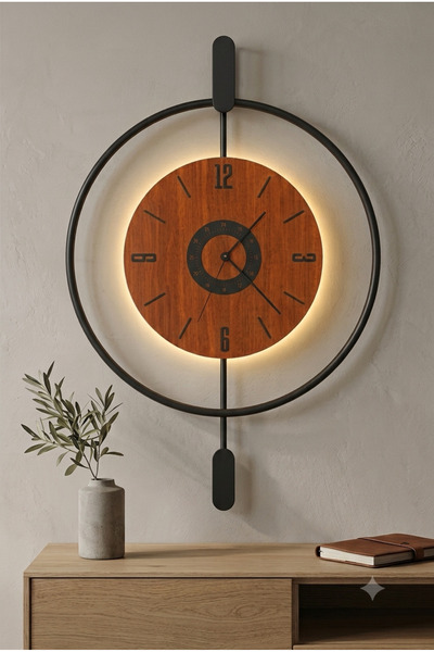 AGA KONSEPT Led'li SİYAH Ceviz İNCİ 24 (Büyük Boy 50 X 75 Cm), Modern Dekorat...