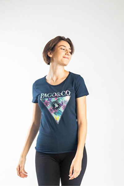 Paco & Co Μπλούζα "Triangle" μπλε