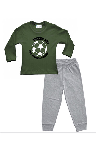 FANTASTIC Πυτζάμα φούτερ "Soccer boy" χακί